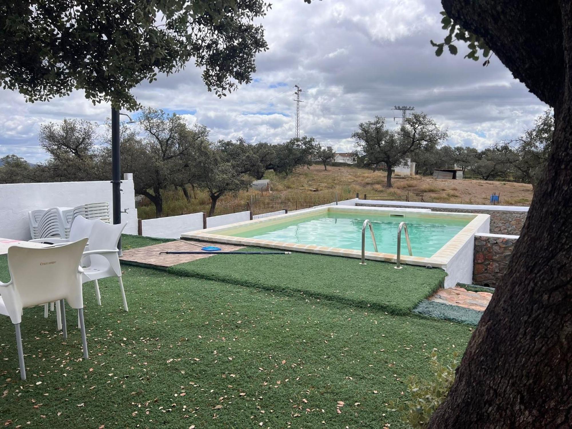 Casa Rural Quejigo Con Piscina Santa Olalla del Cala Exterior foto